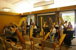 student harp recital